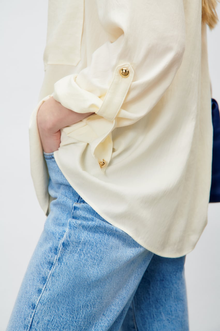 SHIRT WITH GOLD BUTTONS